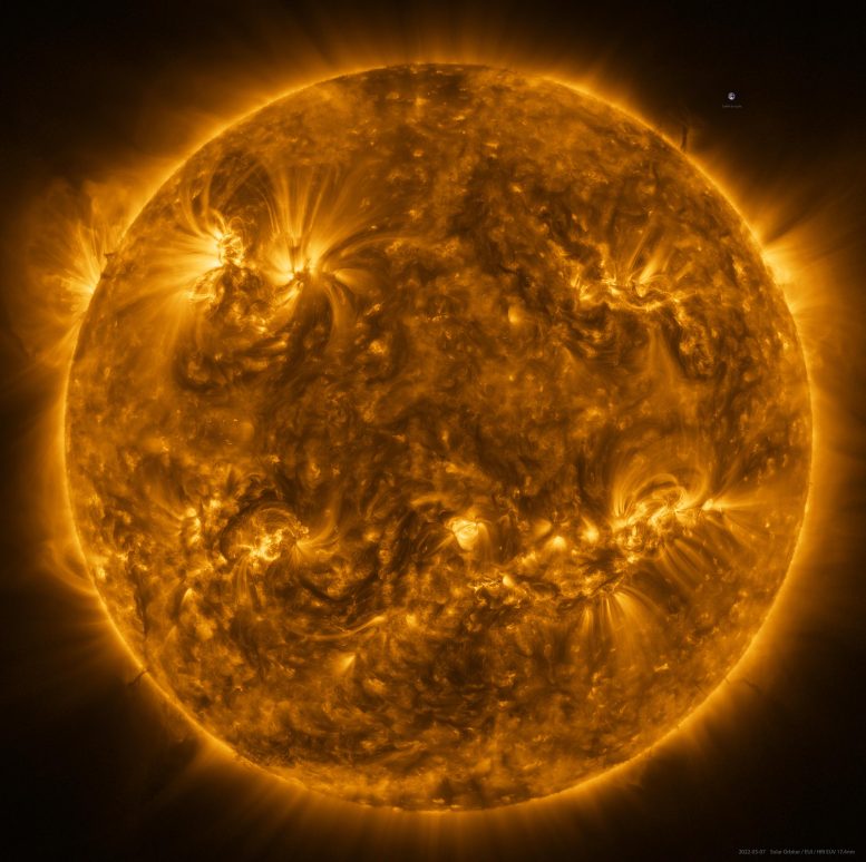 Solarny orbiter przechwytuje słońce w intensywnym świetle ultrafioletowym