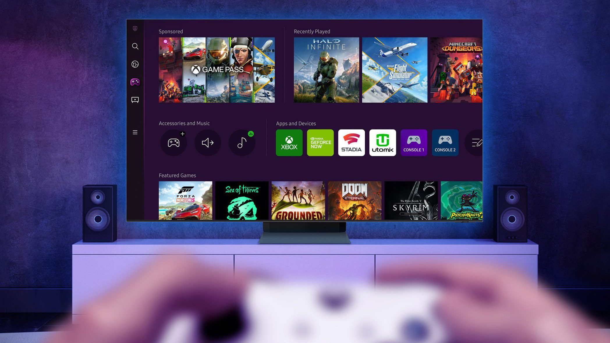 Aplikasi game cloud Samsung untuk Xbox