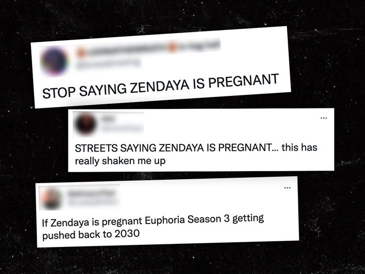 Tweety ciążowe Zendaya