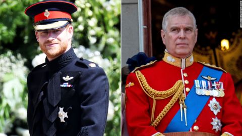 Książę Harry nosił mundur podczas ślubu w 2018 r. Książę Andrzej był widziany w mundurze wojskowym podczas Trooping of Color 2018.